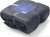 Fleecedeken 150x200cm zwart - afbeelding 6 van  7