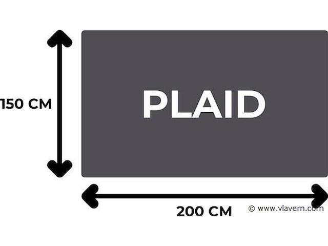 Fleecedeken 150x200cm zwart - afbeelding 4 van  7