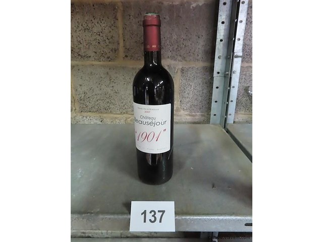 Fles 0,75 liter "château beauséjour" - afbeelding 1 van  4