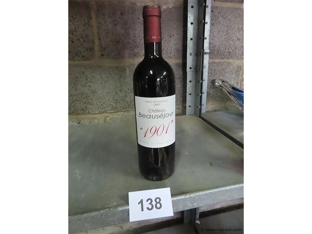 Fles 0,75 liter "château beauséjour" - afbeelding 1 van  4
