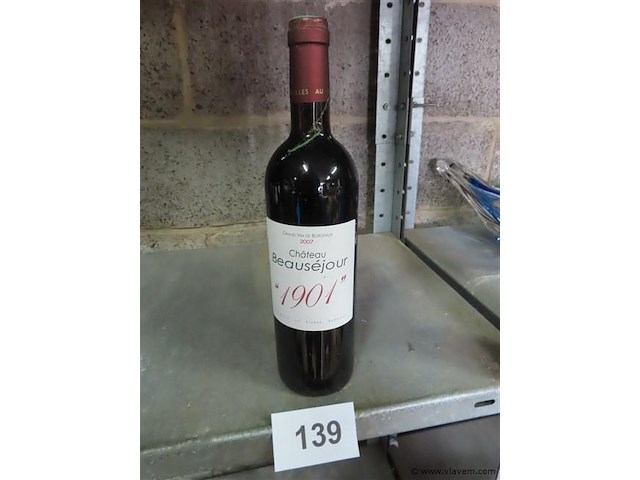 Fles 0,75 liter "château beauséjour" - afbeelding 1 van  4