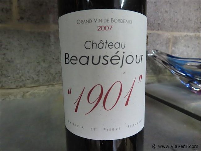 Fles 0,75 liter "château beauséjour" - afbeelding 2 van  4