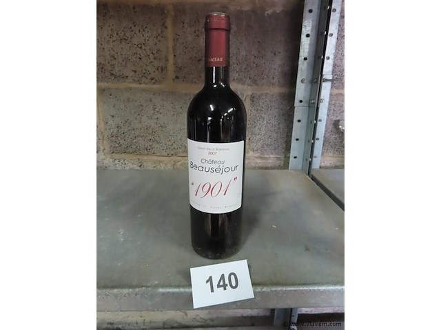 Fles 0,75 liter "château beauséjour" - afbeelding 1 van  4