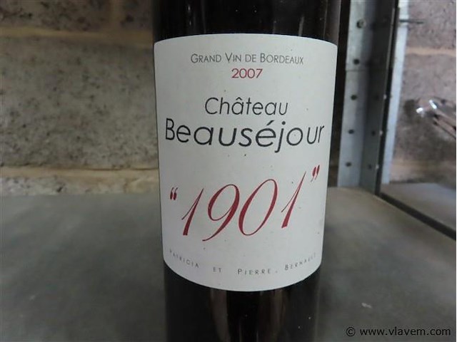 Fles 0,75 liter "château beauséjour" - afbeelding 2 van  4
