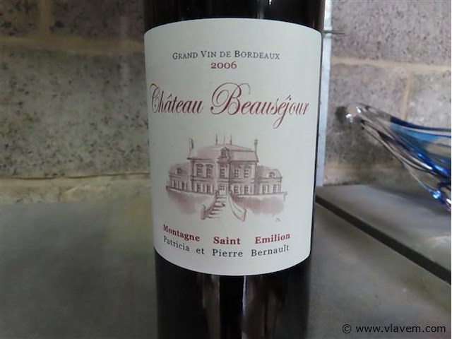 Fles 0,75 liter "château beauséjour" - afbeelding 2 van  4