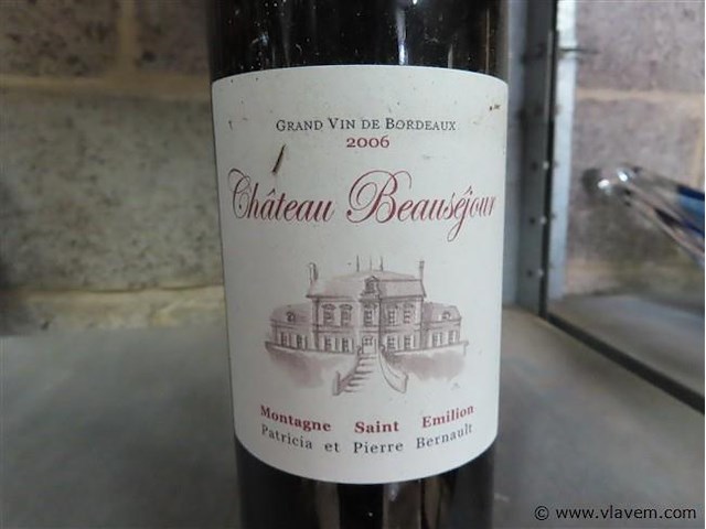 Fles 0,75 liter "château beauséjour" - afbeelding 2 van  4