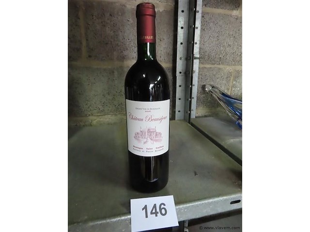 Fles 0,75 liter "château beauséjour" - afbeelding 1 van  4