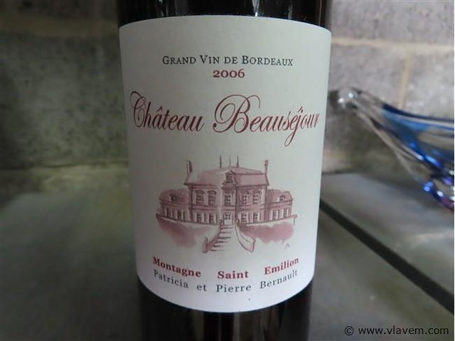 Fles 0,75 liter "château beauséjour" - afbeelding 2 van  4
