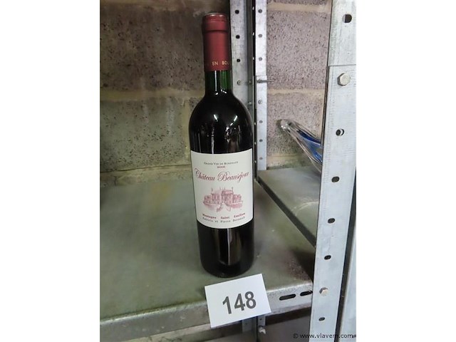 Fles 0,75 liter "château beauséjour" - afbeelding 1 van  4