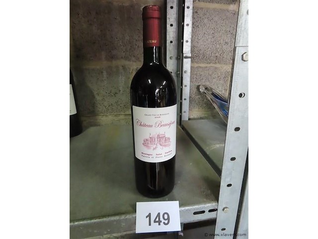 Fles 0,75 liter "château beauséjour" - afbeelding 1 van  4
