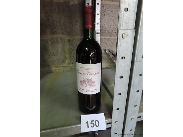 Fles 0,75 liter "château beauséjour" - afbeelding 1 van  4