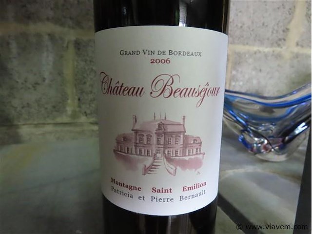 Fles 0,75 liter "château beauséjour" - afbeelding 2 van  4