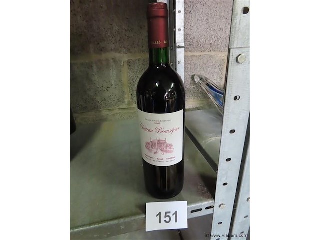 Fles 0,75 liter "château beauséjour" - afbeelding 1 van  4