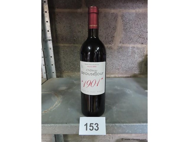 Fles 0,75 liter "château beauséjour" - afbeelding 1 van  4