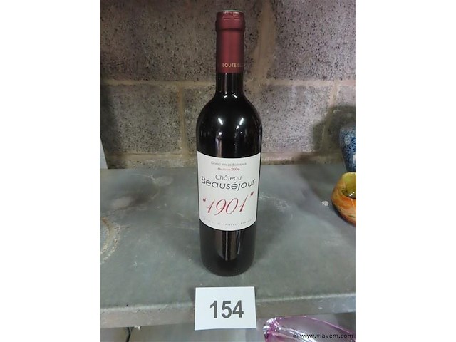 Fles 0,75 liter "château beauséjour" - afbeelding 1 van  4
