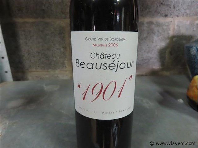 Fles 0,75 liter "château beauséjour" - afbeelding 3 van  4