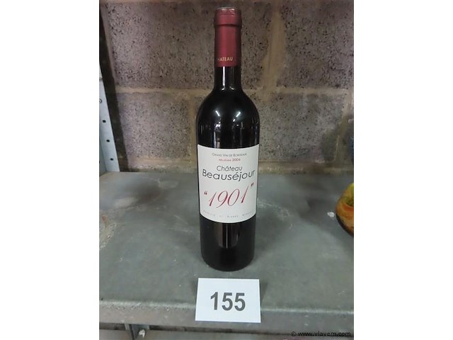 Fles 0,75 liter "château beauséjour" - afbeelding 1 van  4