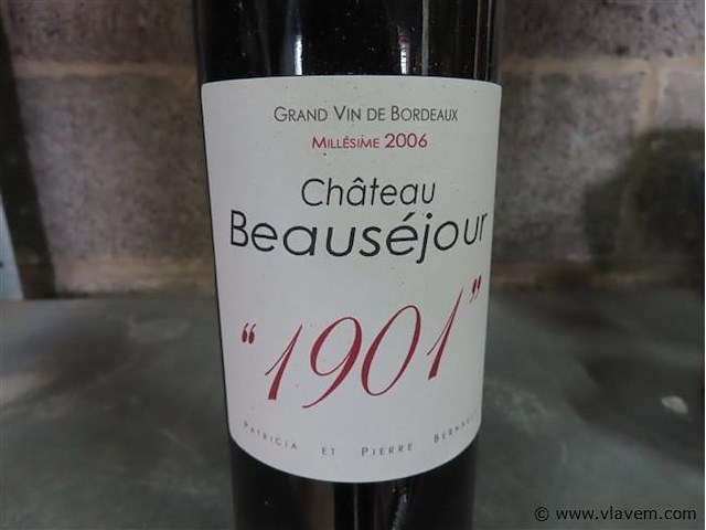 Fles 0,75 liter "château beauséjour" - afbeelding 2 van  4