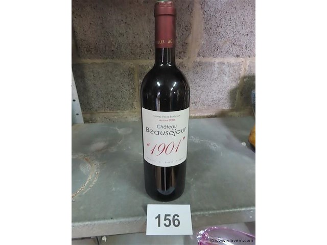Fles 0,75 liter "château beauséjour" - afbeelding 1 van  4