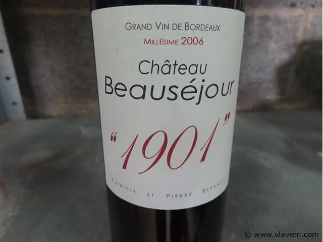 Fles 0,75 liter "château beauséjour" - afbeelding 2 van  4