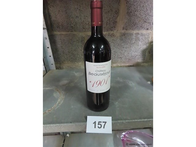 Fles 0,75 liter "château beauséjour" - afbeelding 1 van  4