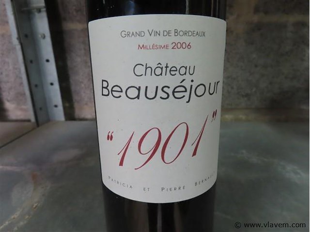 Fles 0,75 liter "château beauséjour" - afbeelding 2 van  4