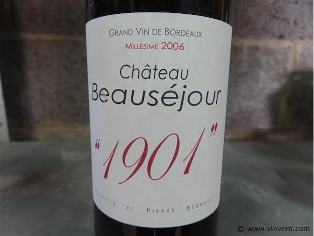 Fles 0,75 liter "château beauséjour" - afbeelding 2 van  4