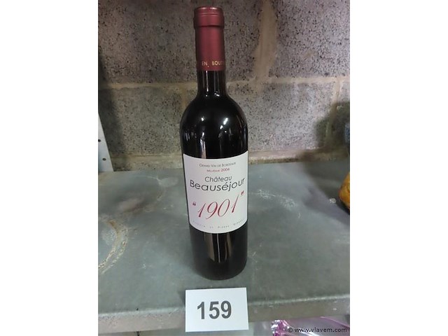 Fles 0,75 liter "château beauséjour" - afbeelding 1 van  4