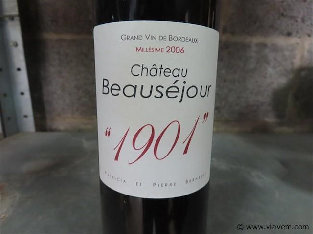 Fles 0,75 liter "château beauséjour" - afbeelding 2 van  4