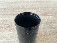 Fles flat base boston round 250 ml 24/410 pet amber overige verpakkingsmaterialen (7046x) - afbeelding 2 van  4