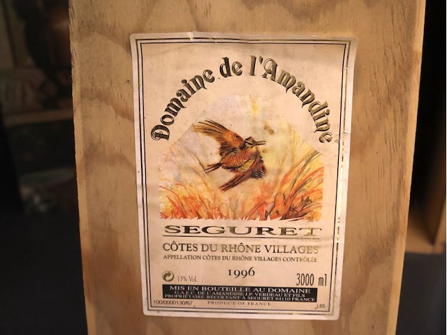 Fles rode wijn 3l - afbeelding 4 van  4