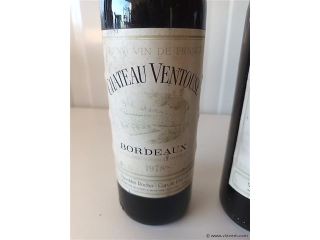 Flessen wijn 1978. 4 stuks - afbeelding 2 van  3