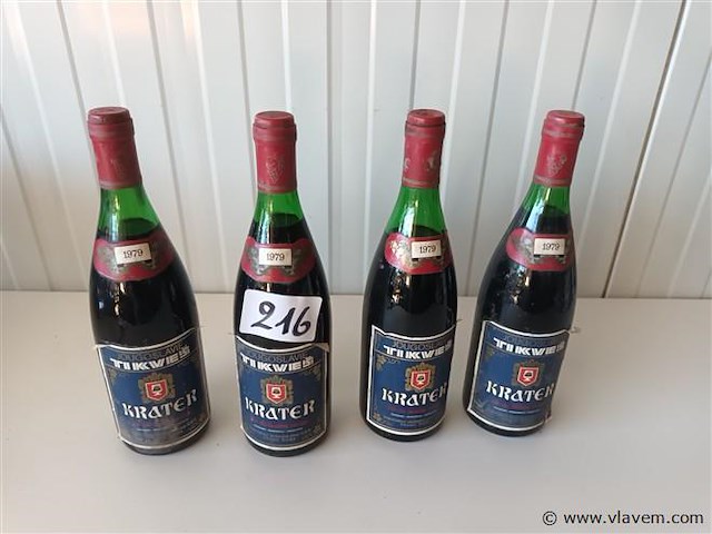Flessen wijn 1979. 4 stuks - afbeelding 1 van  3