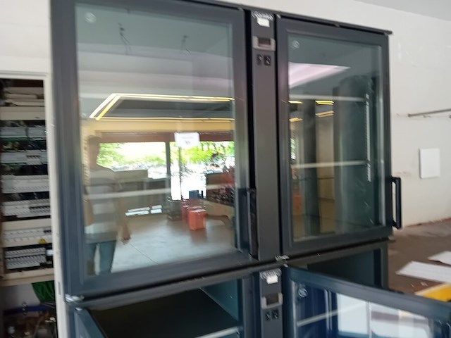 Flessenkoeler 2 glazen deuren afm. 120x55x80 gamko (18) - afbeelding 1 van  2