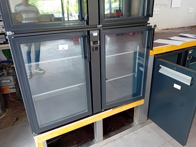 Flessenkoeler 2 glazen deuren afm. 120x55x80 gamko (18) - afbeelding 1 van  2