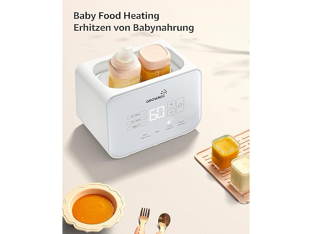 Flessenverwarmer + sterlisator voor babyflesjes - afbeelding 2 van  5
