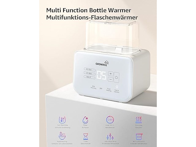 Flessenverwarmer + sterlisator voor babyflesjes - afbeelding 4 van  5