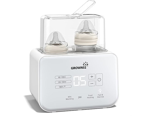 Flessenverwarmer + sterlisator voor babyflesjes - afbeelding 1 van  5