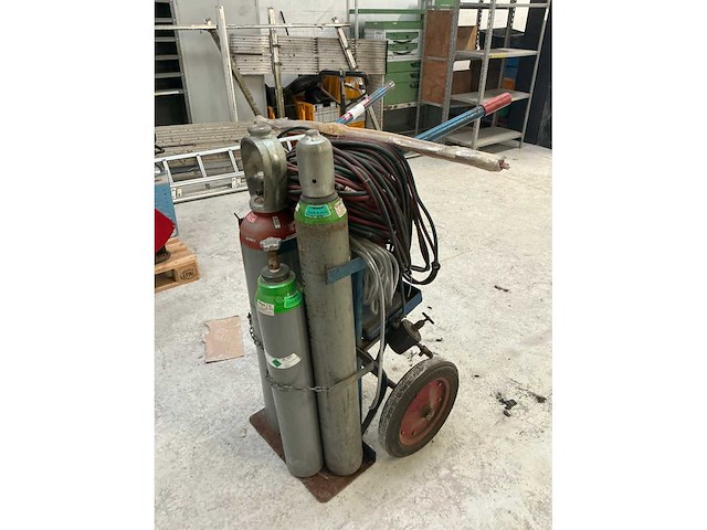 Flessenwagen met snijbranderset - afbeelding 4 van  10