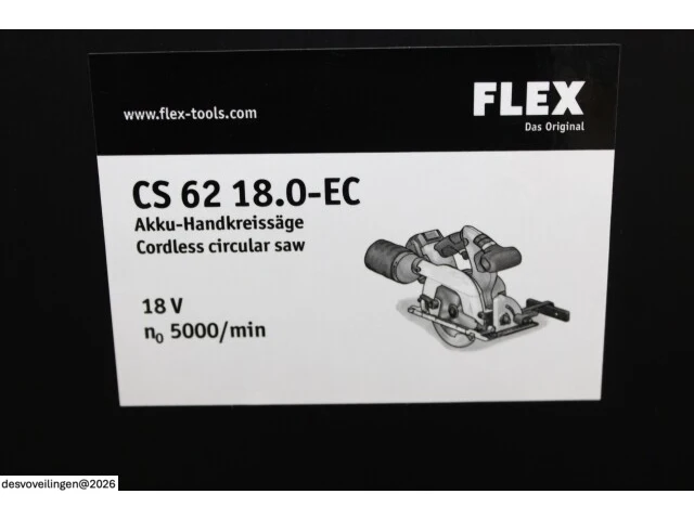 Flex accu cirkelzaag - afbeelding 2 van  7