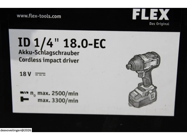 Flex accu slagschroefmachine - afbeelding 3 van  5