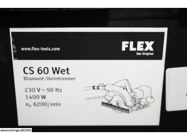 Flex cs 60 steenzaag - afbeelding 2 van  6