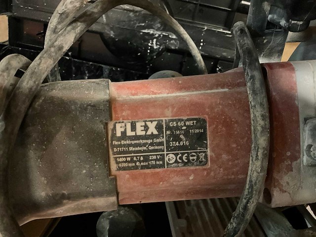 Flex cs 60 wet steenzaagmachine - afbeelding 3 van  5