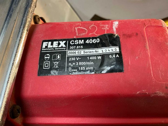 Flex csm4060 metaal-handcirkelzaag - afbeelding 5 van  5