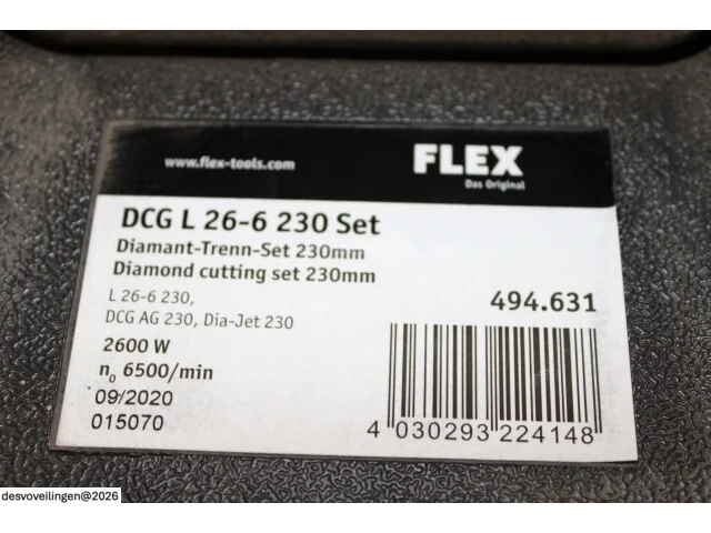 Flex l26-6 230 tk-s haakse slijper - afbeelding 3 van  8