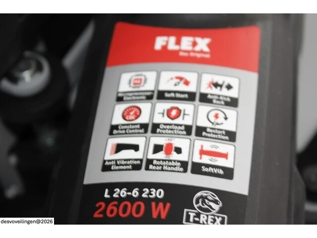 Flex l26-6 230 tk-s haakse slijper - afbeelding 7 van  8