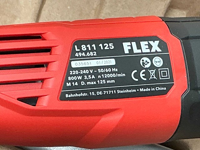 Flex l811 125 haakse slijpmachine - afbeelding 3 van  4