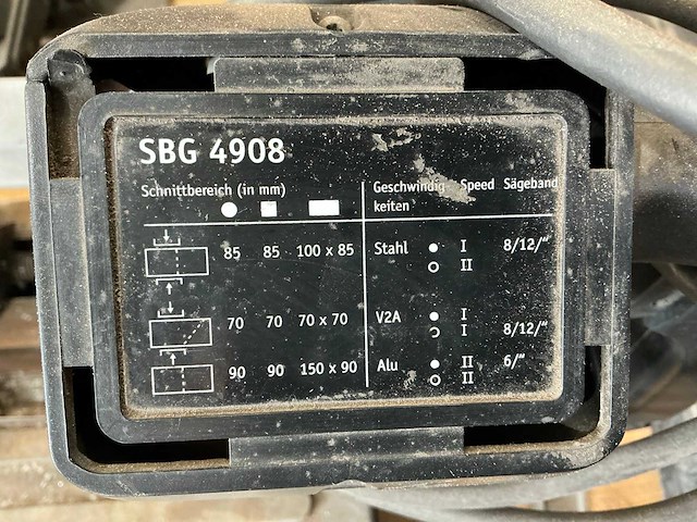 Flex sbg 4908 metalen horizontale bandzaagmachine - afbeelding 4 van  4