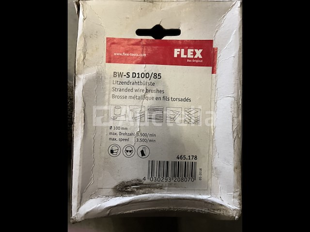 Flex staal draadborstel 100x85 mm - afbeelding 3 van  3