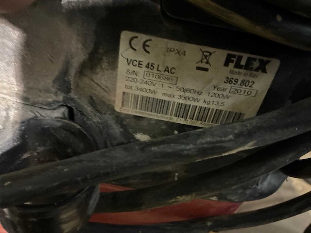 Flex vce 45 l a-c industriële stofzuiger - afbeelding 5 van  5